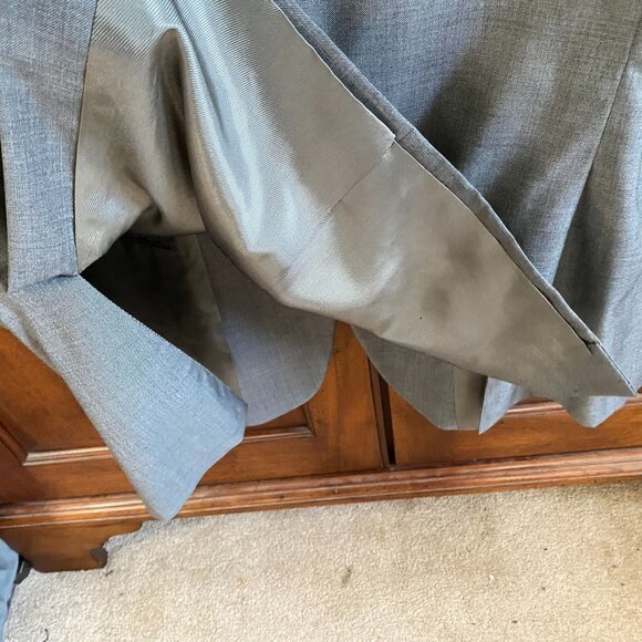 Burberry London Men Blazer Jacket 48R Gray Wool/Silk Blend Two-Button Sport Coat - Picture 10 of 14